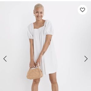 Madewell Puff Sleeve White dress
